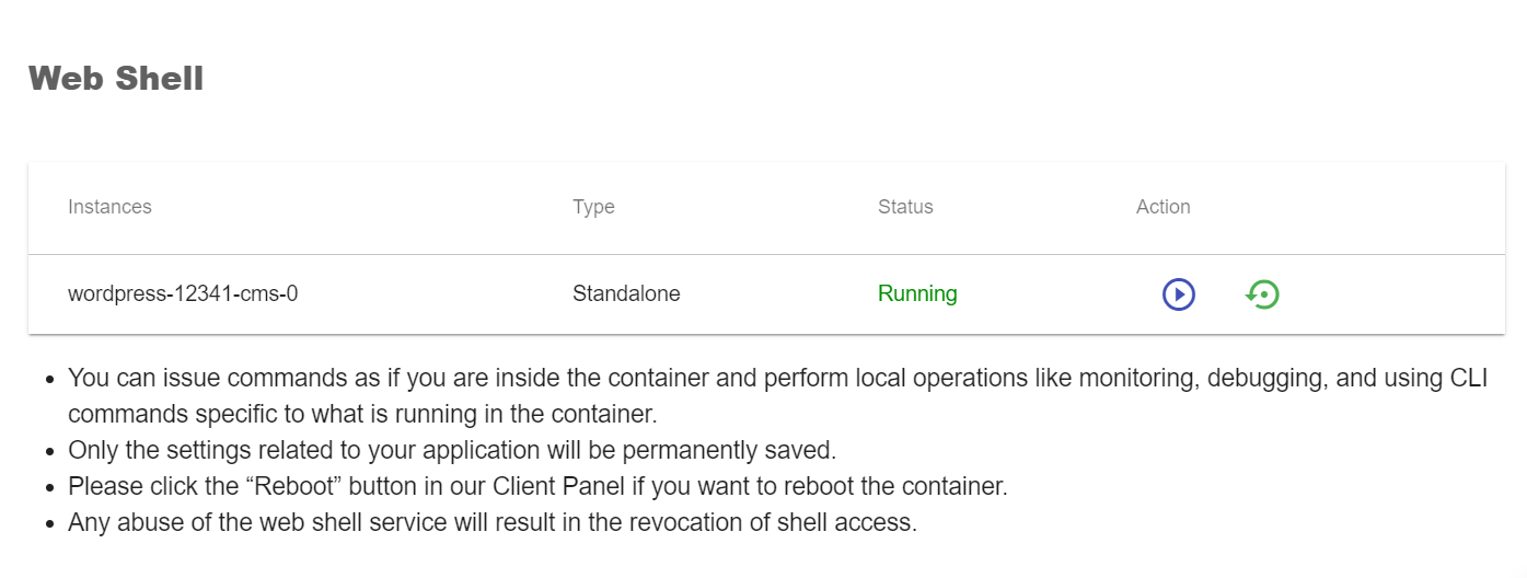 Managing Your Application in the Control Panel · GitBook
