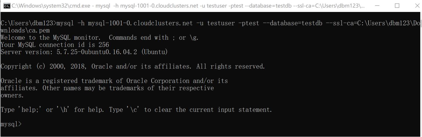 Connect to the MySQL server using SSL Shell from MySQL client below 5.7