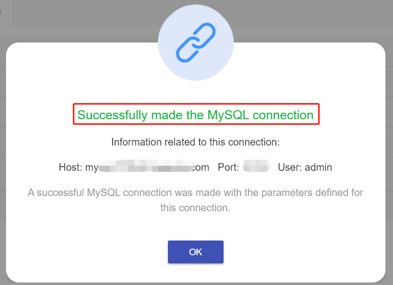 Successful connection